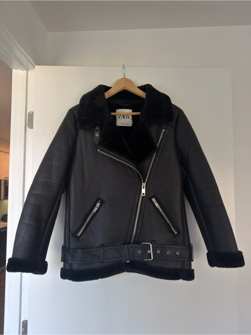 Shearling Moto Jacket